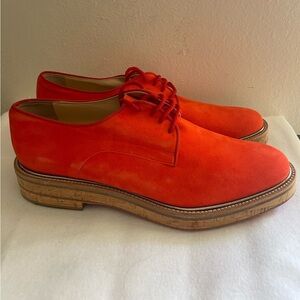 Christian Louboutin never worn Liegina Flat Orange Suede shoes Size 38